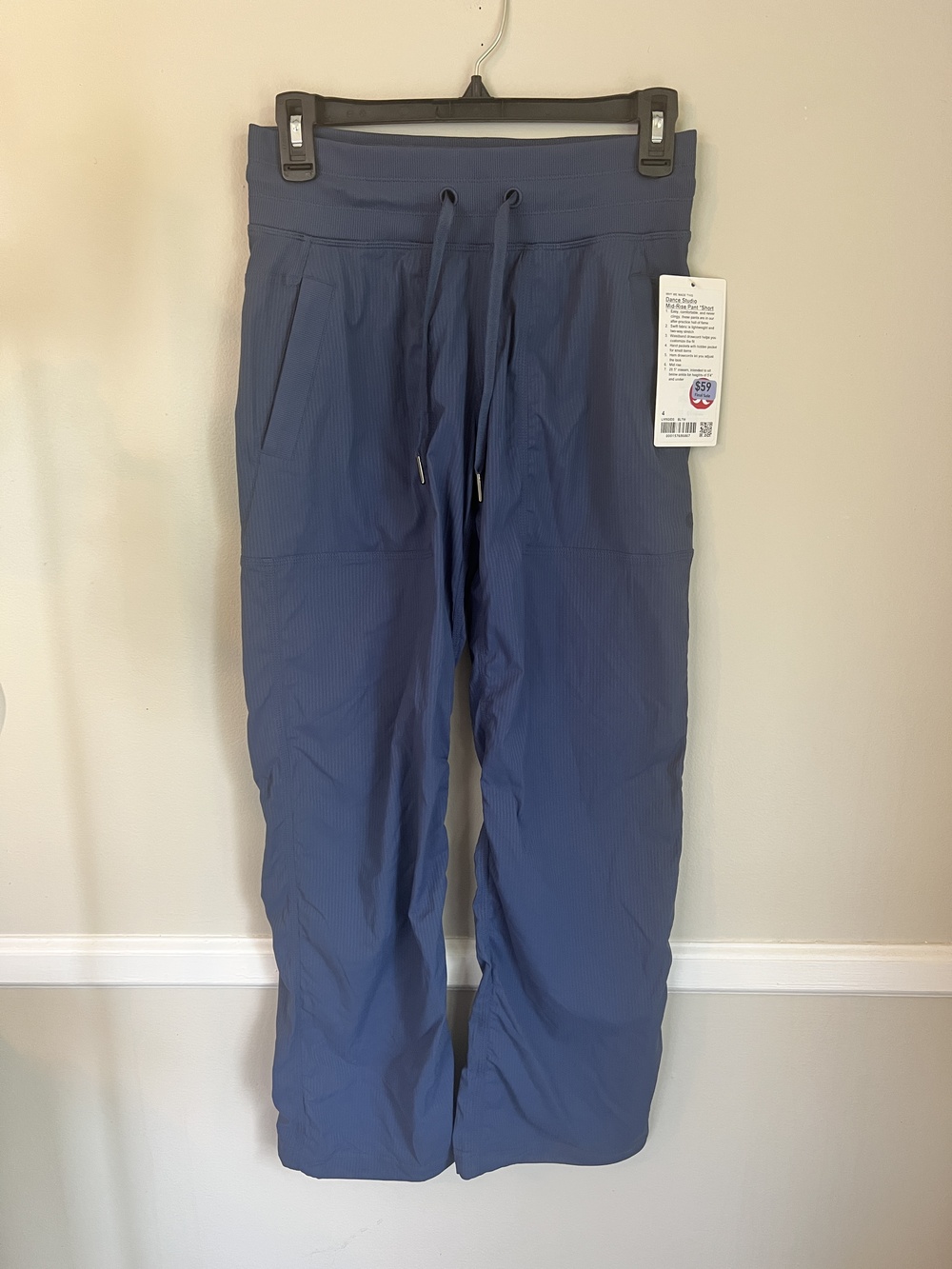 Lululemon Dance Studio Mid-Rise Pant Women's Blue Size 4 Short 28.5" Inseam NWT